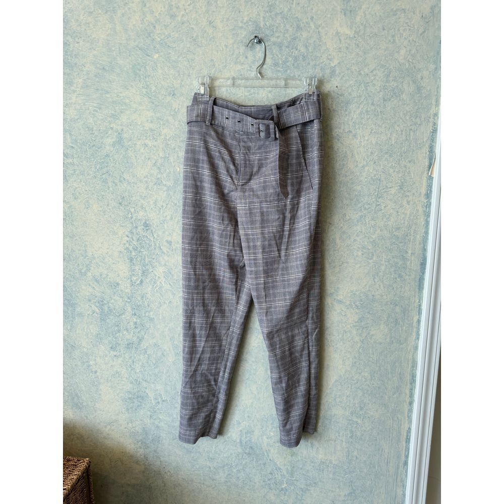 OLIVACEOUS PLAID‎ TROUSERS WITH BEMY